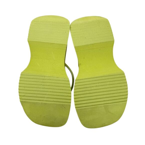 Vintage Y2K Rocket Dog Spring Green Chunky Platform Flip Flops Women's Sz 7 EUC - Picture 6 of 8